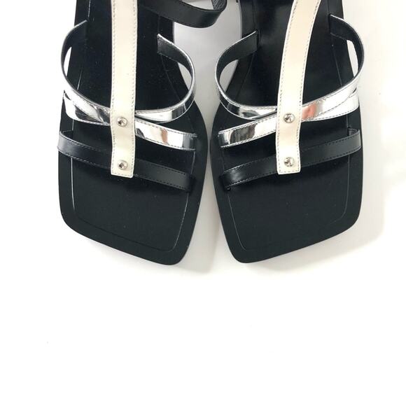 NEW Louis Vuitton Fornasetti 2021 LV Monogrammed Peplum Block Heel Sandals 35.5 - Picture 3 of 12